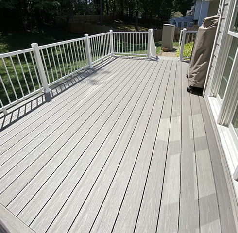 John Gwaltney, top photo of deck project